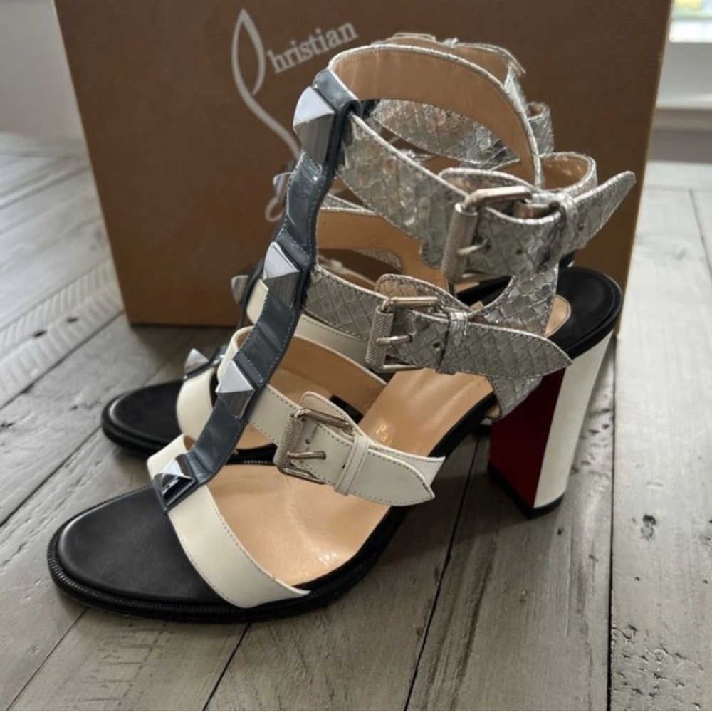 Christian Louboutin Metallic Nappa Rocknbuckle